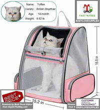 Load image into Gallery viewer, Texsens Innovative Traveler Bubble Backpack Pet Carriers for Cats and Dogs - 
