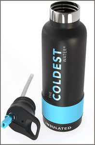 The Coldest Sports Water Bottle Vacuum Insulated Stainless Steel Hydro Travel Mug - 