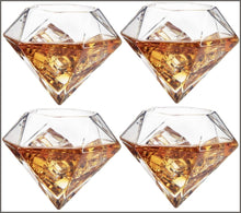 Load image into Gallery viewer, The Wine Savant Diamond Whiskey Decanter l With 2 Diamond Glasses - 
