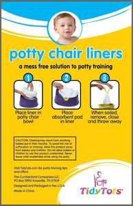 Tidy Tots Disposable Potty Chair Liners Travel Pack XL 32 Liners and 32 SuperAbsorbent Pads 1 Pack - 
