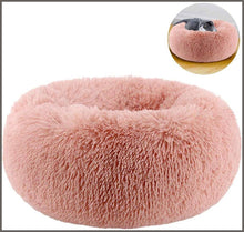 Load image into Gallery viewer, TINTON LIFE Luxury Faux Fur Pet Bed for Cats Small Dogs Round Donut Cuddler Oval Plush Cozy Self-Warming Cat Bed - 
