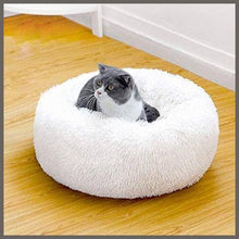 Load image into Gallery viewer, TINTON LIFE Luxury Faux Fur Pet Bed for Cats Small Dogs Round Donut Cuddler Oval Plush Cozy Self-Warming Cat Bed - 
