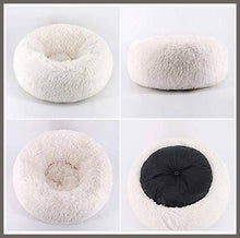 Load image into Gallery viewer, TINTON LIFE Luxury Faux Fur Pet Bed for Cats Small Dogs Round Donut Cuddler Oval Plush Cozy Self-Warming Cat Bed - 
