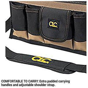 Tool Bag 16-Inch Center Tray Custom LeatherCraft  16-Pocket USA - 