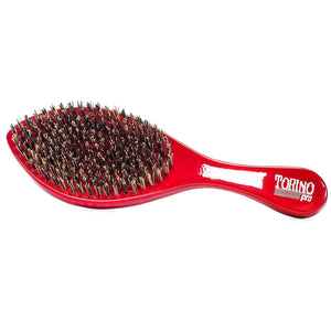 Torino Pro Wave Brush #470 by Brush King Extra Hard Curve Wave Brush Red - 
