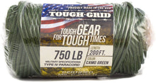 Load image into Gallery viewer, TOUGH-GRID 750lb Paracord/Parachute Cord - Genuine Mil Spec Type IV 750lb Paracord Used by The US Military - 
