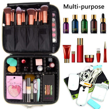 Load image into Gallery viewer, Travel Makeup Train Case Makeup Cosmetic Case Organizer Portable Artist Storage - 
