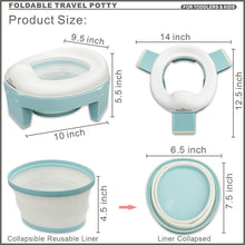 Load image into Gallery viewer, Travel Portable Folding Compact Toilet Seat Potty Training Toilet - 
