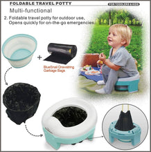 Load image into Gallery viewer, Travel Portable Folding Compact Toilet Seat Potty Training Toilet - 
