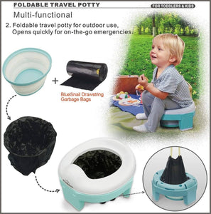 Travel Portable Folding Compact Toilet Seat Potty Training Toilet - 