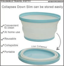 Load image into Gallery viewer, Travel Portable Folding Compact Toilet Seat Potty Training Toilet - 
