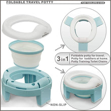 Load image into Gallery viewer, Travel Portable Folding Compact Toilet Seat Potty Training Toilet - 
