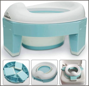 Travel Portable Folding Compact Toilet Seat Potty Training Toilet - 