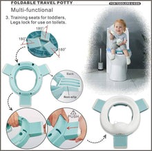 Load image into Gallery viewer, Travel Portable Folding Compact Toilet Seat Potty Training Toilet - 
