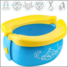 Load image into Gallery viewer, Travel Potty, Tinabless Portable Folding Reusable Banana Travel Toilet Potty Training Seat for Toddlers with 20 Potty Liners Disposable - 
