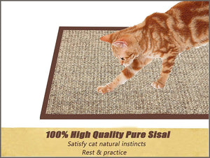 Treasborn Durable Cat Scratcher Thick Sisal Scratching Pad - 