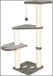 TRIXIE 43882 Altea Scratching Post with Paw Prints, Gray, Large (16 x 16 x 46 in.) - 