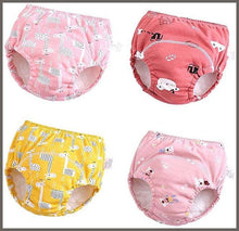 Load image into Gallery viewer, U0U Baby Girls&#39; 4 Pack Cotton Training Pants Toddler Potty Training Underwear for Boys and Girls 12M-4T - 
