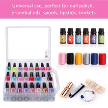 Load image into Gallery viewer, Universal Clear Nail Polish Organizer Holder for 48 Bottles Adjustable Dividers - 
