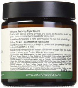 Vegan Sukin Moisture Restoring Night Cream, 120ml - 