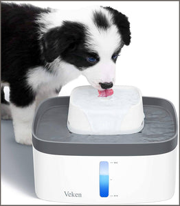 Veken 100oz/3L Pet Fountian, Automatic Cat Water Fountain - 