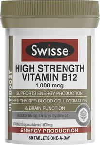 Vitamin B12 Swisse Ultiboost High Strength  60 Tab - 
