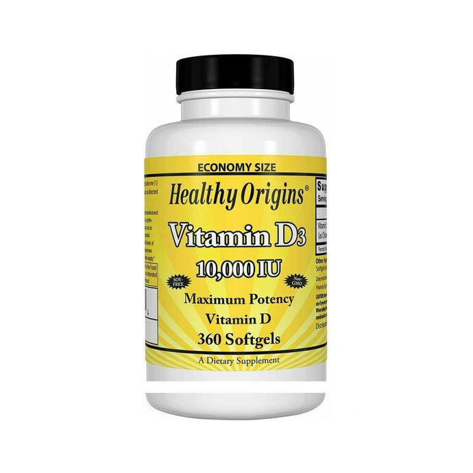Vitamin D3 10,000 IU (Non-GMO) 360 Softgels USA PREMIUM IMPORT - 