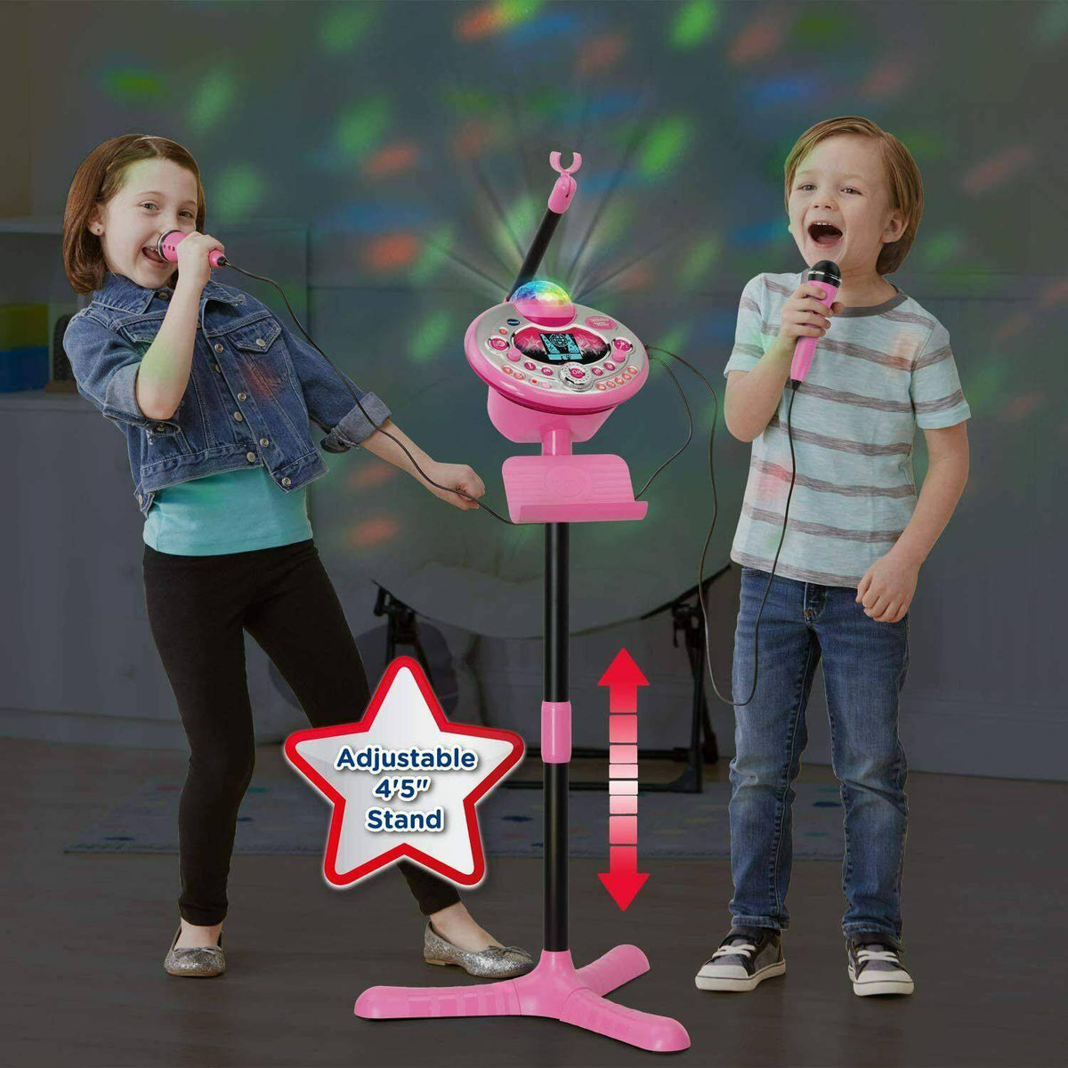 VTech Kidi Super Star Light Show Microphone light display Karaoke ...