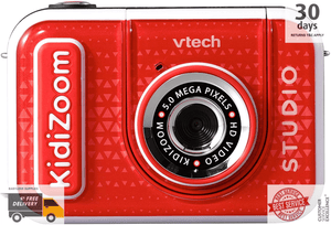 VTech KidiZoom Studio Red Video Digital Camera for Children with Fun Games - 