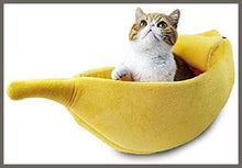 Load image into Gallery viewer, WarmShe Pet Cat Bed House Cute Banana, Warm Soft Punny Dogs Sofa - 
