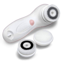 Load image into Gallery viewer, Waterproof Facial Cleansing Spin Brush Set with 3 Exfoliating Brush Heads - 
