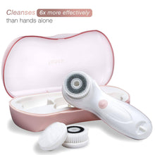 Load image into Gallery viewer, Waterproof Facial Cleansing Spin Brush Set with 3 Exfoliating Brush Heads - 
