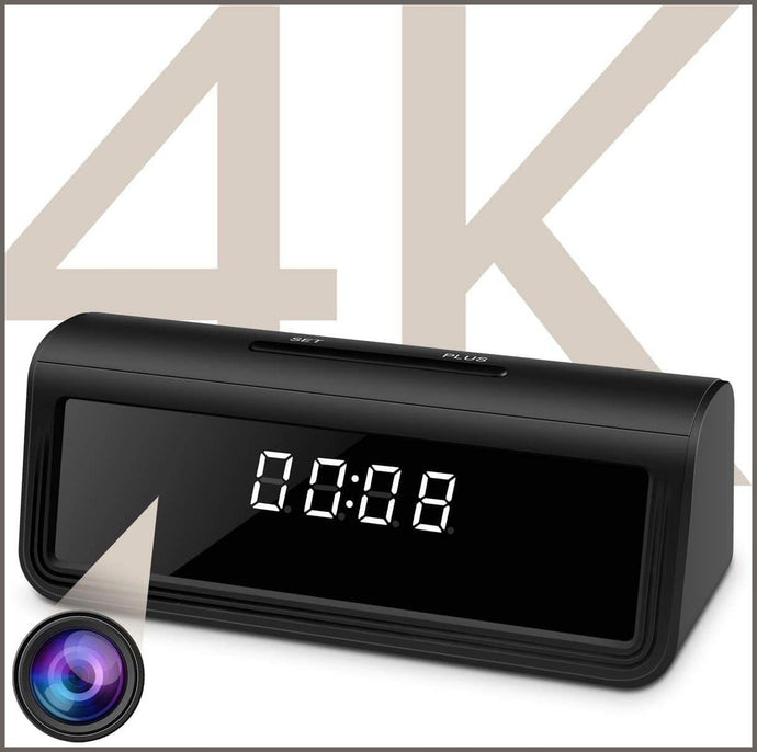 WAYMOON 4K Hidden Spy Camera Wireless Hidden WiFi Clock Camera - 