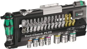Wera Tool-Check PLUS Tool-Check Plus Bit Ratchet 39 Piece with Sockets, 39 Piece - 
