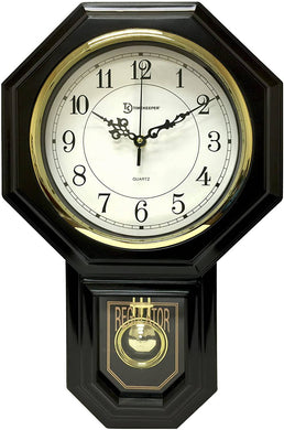 Westminster Chime Faux Wood Pendulum Wall Clock USA - 