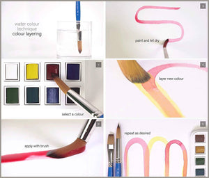 Winsor & Newton Cotman Water Colour Paint Deluxe Sketchers' Pocket Box, Set of 16, Half Pans 45 Half Pans - 