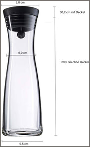 WMF Basic Water Decanter 1L Height 29 cm Close-Up Stopper Glass Cromargan - 