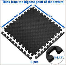 Load image into Gallery viewer, Yes4All Interlocking Exercise Foam Mats – Interlocking Floor Mats for Gym Equipment – Eva Interlocking Floor Tiles - 
