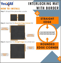 Load image into Gallery viewer, Yes4All Interlocking Exercise Foam Mats – Interlocking Floor Mats for Gym Equipment – Eva Interlocking Floor Tiles - 
