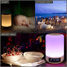 Load image into Gallery viewer, YSD Bedside Lamp with Bluetooth Speaker, Touch Sensor Table Lamp - 
