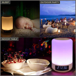 YSD Bedside Lamp with Bluetooth Speaker, Touch Sensor Table Lamp - 