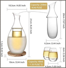 Load image into Gallery viewer, ZENS | Borosilicate Glass Sake Set with 2 Cups - 
