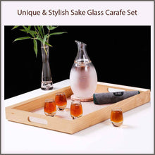 Load image into Gallery viewer, ZENS | Borosilicate Glass Sake Set with 2 Cups - 
