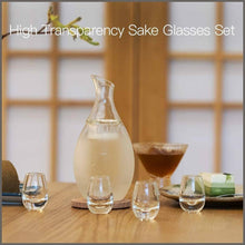 Load image into Gallery viewer, ZENS | Borosilicate Glass Sake Set with 2 Cups - 
