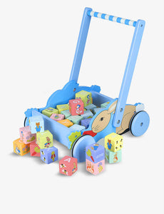 Orange Tree Toys Peter Rabbit Block Trolley - 