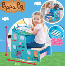 Load image into Gallery viewer, Peppa Pig Painted Wooden Play Desk - 
